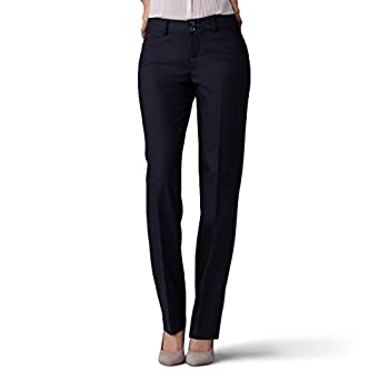 【中古】【輸入品・未使用】Lee レディース Secretly Shapes レギュラーフィット ストレートレッグパンツ US サイズ: 8 カラー: ブラック