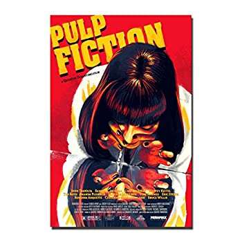 【中古】【輸入品・未使用】パルプフィクション小説ポスター映画ムービービンテージアートシルクポスター 24x36inch Uma Thurman [並行輸入品]｜スカイマーケットプラス 10,140円
