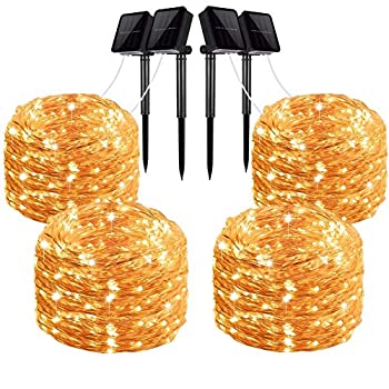 【中古】【インポート品・未当て嵌める】ソーラー、4容器に並べる100?LEDソーラーともし火文字記号列仙女ともし火33?フィート 8流行り物銅線ともし火雨合羽戸外文字記号列ともし火庭中庭論理ゲートYardパーティーウ 花・ガーデン・DIY-ガーデニング・農業-その他