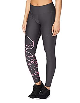 【中古】【インポート品・未当て嵌める】アンダーアーマー Under Armour バニッシュ レギングス ポイズドグラフィック ベースレイヤー 形づくるお召しもの Vaish Poised Graphic Grey XS