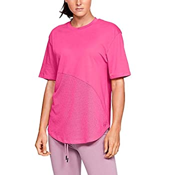 【中古】【輸入品・未使用】Under Armour Women's Lighter Longer Mesh Crew Short Sleeve Shirt%ｶﾝﾏ% Mojo Pink//Tonal%ｶﾝﾏ% Small