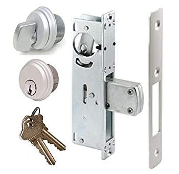 【中古】【輸入品・未使用】Storefront ドアほぞ穴ロック スイングデッドボルト&シリンダーコンボ アダムス・ライトキャム アルミ製 1-1/8%ﾀﾞﾌﾞﾙｸｫｰﾃ% BACKSET シルバー｜スカイマーケットプラス
