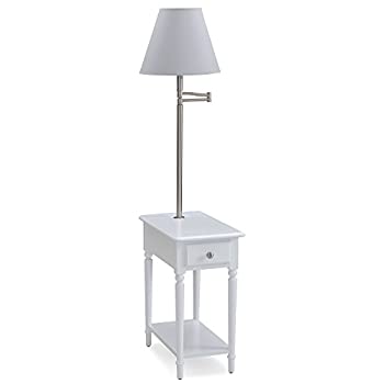 【中古】【インポート品・未当て嵌める】Leick Furniture Chairside Lamp Table With Ac/Usb Charger 141［並行輸入］