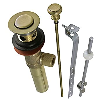 【中古】【輸入品・未使用】Kingston Brass KB2003 ポップアップドレイン、オーバーフロー、22ゲージ、アンティーク真鍮｜スカイマーケットプラス