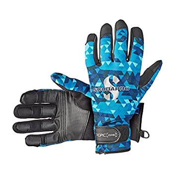 【中古】【インポート品・未当て嵌める】SCUBARPRO TROPIC GLOVE（スキューバプロ トロピックグローブ）AEGEAN 青碧 Ｌ大きさ [58.032.400]