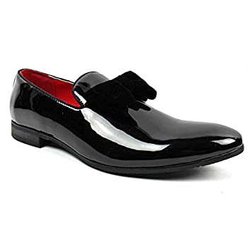 【中古】【輸入品・未使用】AZAR タキシードスリップメンズドレスシューズ ベルベットサテンリボントップ US サイズ: 9.5｜スカイマーケットプラス