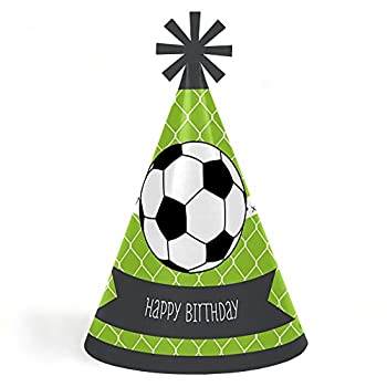 【中古】【輸入品・未使用】GOAAAL - Soccer - Cone Happy Birthday Party Hats for Kids and Adults - Set of 8｜スカイマーケットプラス