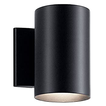 【中古】【インポート品・未当て嵌める】Kichler Lighting 9234BK アウトドア円柱 壁マウント 壁据え置き用キャンドルスティック落ちこむ点火装置 黒いこと 1灯(幅5in x 高さ7in) 65ワット