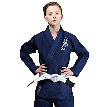 【中古】【輸入品・未使用】Venum Contender Kids BJJ GI - ネイビーブルー-C2、ネイビーブルー、C2|スカイマーケットプラス