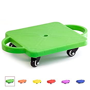 【中古】【輸入品・未使用】ジム プラスチック スクーターボード ハンドル付き (6色から選べます) (グリーン)｜スカイマーケットプラス