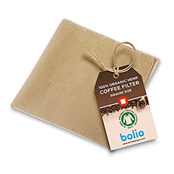 【中古】【輸入品・未使用】Bolio オーガニックヘンプコーンコーヒーフィルター 再利用可能 滑らかな自然な味 コーヒーに注ぐ 環境に優しい抗菌素材 1 角｜スカイマーケットプラス