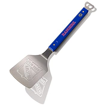 【中古】【インポート品・未当て嵌める】YouTheFan NHL ニューヨーク州・レンジャーズ 肝ったま続きもの Sportula ステンレス鋼スチール写真 グリルスパチュラ 18 1/2in x 4in