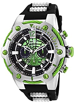 【中古】【インポート品・未当て嵌める】Invicta Men\u0027s 25985 Marvel Quartz Chronograph Green Dial Watch