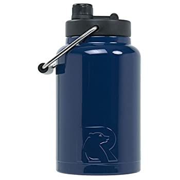 【中古】【輸入品・未使用】(Half Gallon%ｶﾝﾏ% Navy) - RTIC Double Wall Vacuum Insulated Stainless Steel Jug (Navy%ｶﾝﾏ% Half Gallon)