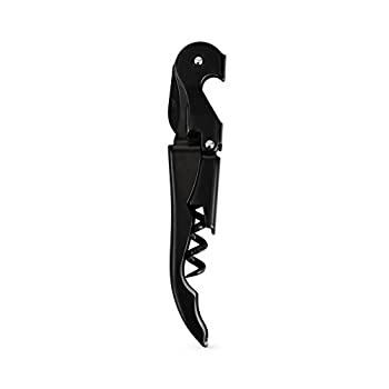【中古】【輸入品・未使用】True Decor 7183 Truetap:ダブルヒンジコルクスクリューワインボトルオープナー フリーサイズ ブラック