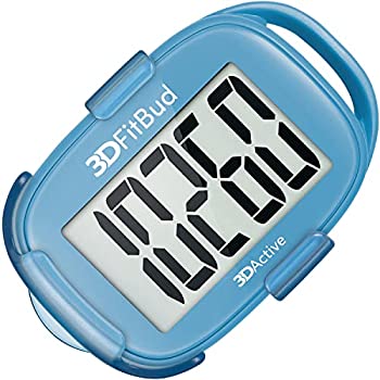 【中古】【輸入品・未使用】3DFitBud(スリーディーフィットバド) シンプルステップカウンター ウォーキング用 3D歩数計 クリップ付き ランヤード付き A420S