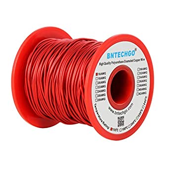 【中古】【輸入品・未使用】20 AWG マグネットワイヤー エナメル銅ワイヤー エナメル マグネット巻線 1.0ポンド 直径0.0315インチ レッド