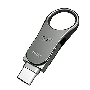 【中古】【輸入品・未使用】シリコンパワー デュアルUSBメモリ 64GB Type-C & USB3.0 Type-A (スマホ/タブレット/PC) Mobile C80 SP064GBUC3C80V1S [並行輸入品]