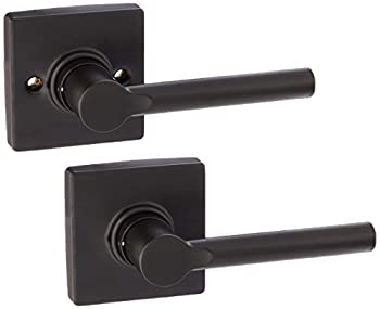 【中古】【輸入品・未使用】Schlage j10-brw-col Brentwood PassageドアレバーSet with Decorativeコルトントリム、マットブラック｜スカイマーケットプラス