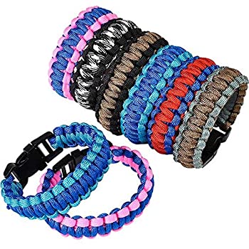 【中古】【輸入品・未使用】artcreativity Paracordバックルブレスレット( Pack of 12?) | 9?%ダブルクォーテ% |ツートンカラーカラースキームバックルブレスレット|ファッショナ|スカイマーケットプラス