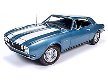 【中古】【インポート品・未当て嵌める】[Auto World][Autoworld AMM1101 1967 Chevrolet Camaro Z/28 50th Anniversary Nantucket Blue Limited Edition to 1002pcs 1/18 模範例鉄道車両] (