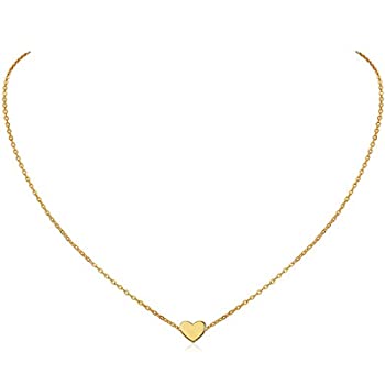 【中古】【輸入品・未使用】ChicSilverハートペンダントネックレス925スターリングシルバーゴールドメッキチェーン女性の女の子ロマンチックなファッションネックレス|スカイマーケットプラス