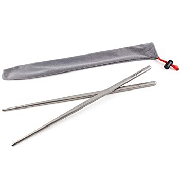 【中古】【インポート品・未当て嵌める】Core Element 100%チタン製箸 軽さ 周囲の状況に人懐っこい 思わしい 生き残ること物の具 難民キャンプ 住まい 旅するに至適 キッチン用品・食器・調理器具-その他