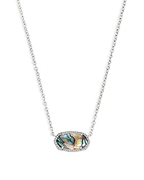 【中古】【輸入品・未使用】Kendra ScottレディースElisaペンダントネックレスロジウム/Abalone Shell Oneサイズ