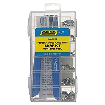 【中古】【輸入品・未使用】Seachoice 72?Pieceニッケルメッキ真鍮スナップキットwithグリップツール