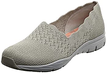 【中古】【輸入品・未使用】Skechers レディース シーガースタットスカラップ襟 スケッチニットスリッポン クラシックフィットローファー%カンマ% ナチュラル%カンマ% 24.5|スカイマーケットプラス