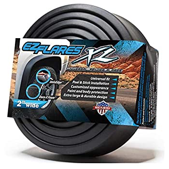 【中古】【輸入品・未使用】EZ Flares XL(EZフレアXL) ?フェンダーフレア オリジナル オーバーフェンダー 汎用型柔軟ゴム フェンダーカバー 5cm(２インチ)