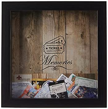 【中古】【輸入品・未使用】Lawrence Frames シャドーボックス チケットホルダー ブラック 10x10インチ