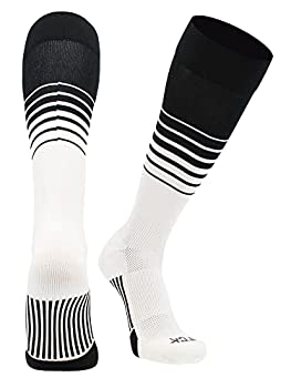 【中古】【インポート品・未当てはめる】TCK Sports Elite Breaker 蹴球靴下 はりつけ台伸ばすこと すね当て用 複数形色 X-Large 黒いこと