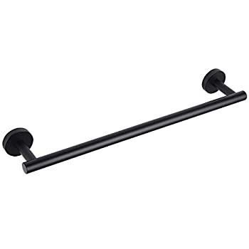 【中古】【インポート品・未当て嵌める】GERZ Bathroom Towel Bar 18%ﾀﾞﾌﾞﾙｸｫｰﾃ% Stainless Steel Towel Bar Matte Black Contemporary Style Wall Mount for Bath Kitchen 141［並行輸