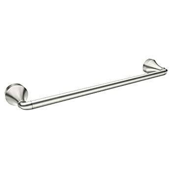 【中古】【輸入品・未使用】Moen MY6218BN Hamden 18%ﾀﾞﾌﾞﾙｸｫｰﾃ% Single Towel Bar%ｶﾝﾏ% Spot Resist Brushed Nickel 141［並行輸入］