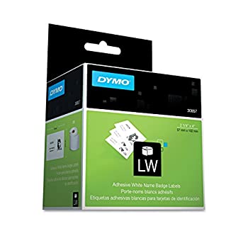 【中古】【輸入品・未使用】DYMO 30857 - 粘着式ネームバッジラベル 2-1/4 x 4インチ ホワイト 250枚/箱