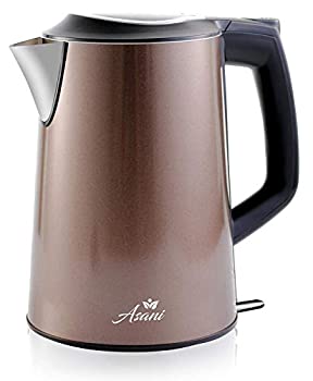 【中古】【輸入品・未使用】[(アサニ) Asani] [電気ポットDouble Wall Safe Touch Electric Kettle | Stainless Steel with 100% Plastic-Free Interior | Cordless Electro｜スカイマーケットプラス