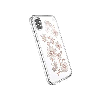【中古】【インポート品・未当て嵌める】Speck Products プレシディオ せつ然たる+刷り上げる iPhone Xs/iPhone X入れもの フェアリーテイルフローラル 桃 ゴールド/せつ然たる