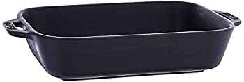 【中古】【インポート品・未当て嵌める】Staub 陶芸 7.5in x 6in 矩形 ベーキングディッシュ 7.5x6%ﾀﾞﾌﾞﾙｸｫｰﾃ% 黒いこと 40508-087