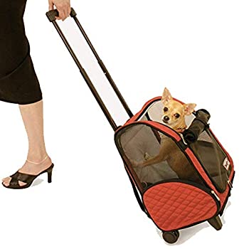【中古】【インポート品・未当てはめる】[Snoozer] [Wheel Around 4-In-1 Pet Travel Carrier - Red/Black] (並行輸入品)