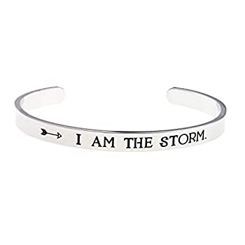 【中古】【輸入品・未使用】LParkin I AM The Storm インスピレーション ブレスレット エミング ジュエリー モチベーションを高めるインスピレーション ギフト|スカイマーケットプラス