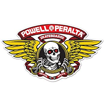 【中古】【インポート品・未当てはめる】Powell-Peralta 滑るゲーム盤用ステッカー 翼状バラバラ殺人犯 ダイカット 赤いこと 5in