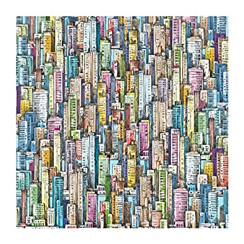 【中古】【輸入品・未使用】Bgraamiens パズル 超高層ビル 1000ピース スケッチ カラフルな建物 ジグソーパズル