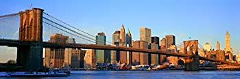 【中古】【輸入品・未使用】Posterazzi PPI161048L Panoramic Brooklyn Bridge and East River at Sunrise with New York City NY Skyline Post 911 View Poster Print%ｶﾝﾏ%｜スカイマーケットプラス