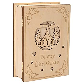 【中古】【輸入品・未使用】Midwest-CBK ライト付きクリスマスキリスト降誕帳 8 x 6 ブラウン 合板 ホリデー置物
