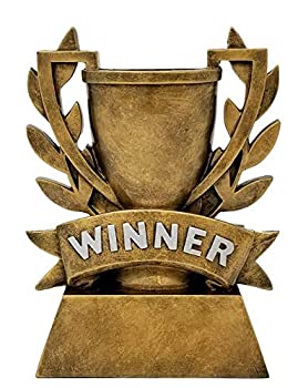 【中古】【輸入品・未使用】Decade Awards ウィナーカップトロフィー | ゴールドローレルリースウィナーズカップアワード - 高さ6インチ - リクエストに応じて刻印プレート