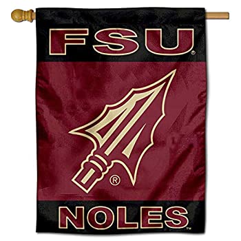 【中古】【輸入品・未使用】College Flags and Banners Co. FSU セミノール スピアヘッド 両面 ハウスフラッグ