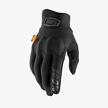 【中古】【インポート品・未当て嵌める】100% Cognito D3O グローブ (M大きさ) (LOオレンジ色/黒いこと)