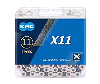 【中古】【輸入品・未使用】ケイエムシー(KMC) X11 11SPEED 用チェーン NP/BLACK 118L KMC-X11-SV/BK