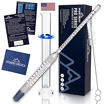 【中古】【輸入品・未使用】Thermo Hydrometer ABVテスターキット：プロシリーズトリプルスケール温度-ヒドロメーターN.I.S.T. トレーサブル\u0026ガラステストチューブジャー